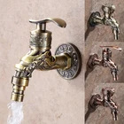 Античный смеситель из цинкового сплава, настенный кран для стирки, для стиральной машины, кухни, сада, уличная насадка для смесителя, кран для ванной комнаты