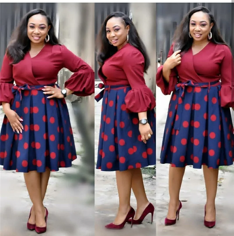 2020 новое летнее элегантное модное платье в африканском стиле для женщин с