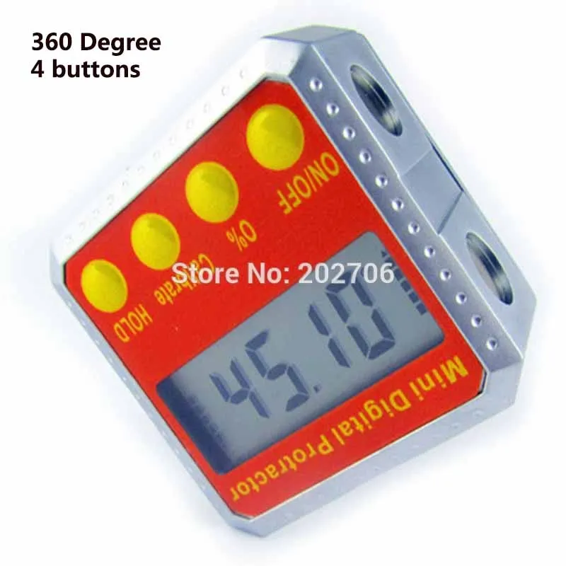 Мини цифровой транспортир 360 градусов инклинометр электронный ящик уровня