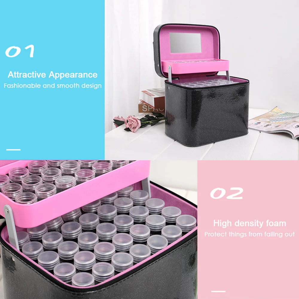 126 бутылок коробка для хранения страз ювелирные изделия бусины маленькие детали