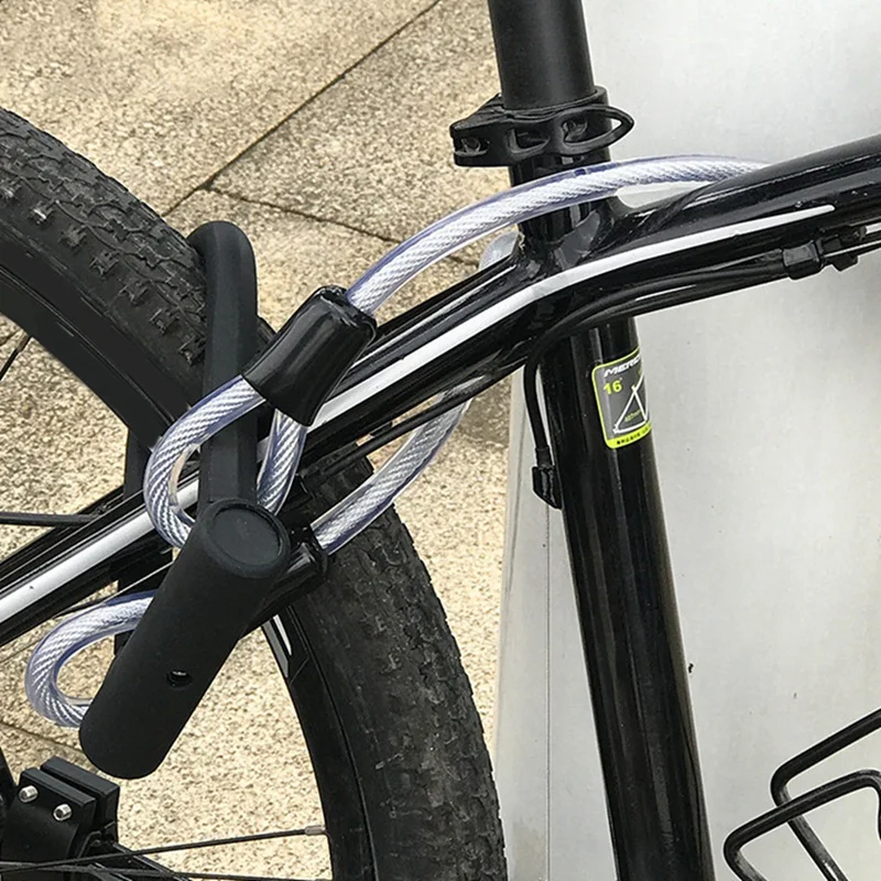 

Bicycle U Lock Steel Safety Anti-Theft MTB Road Bike Cable U-Lock Set Security Cycling Locks