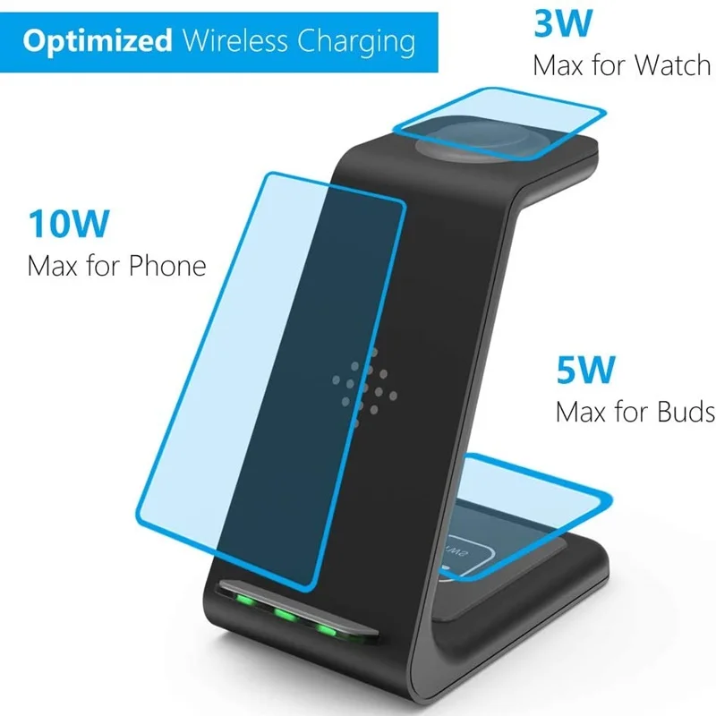 3 in 1 wireless charger station for samsung note 20 s21 iphone 15w fast charge charger for galaxy watch gear s4 s3 s2 buds live free global shipping