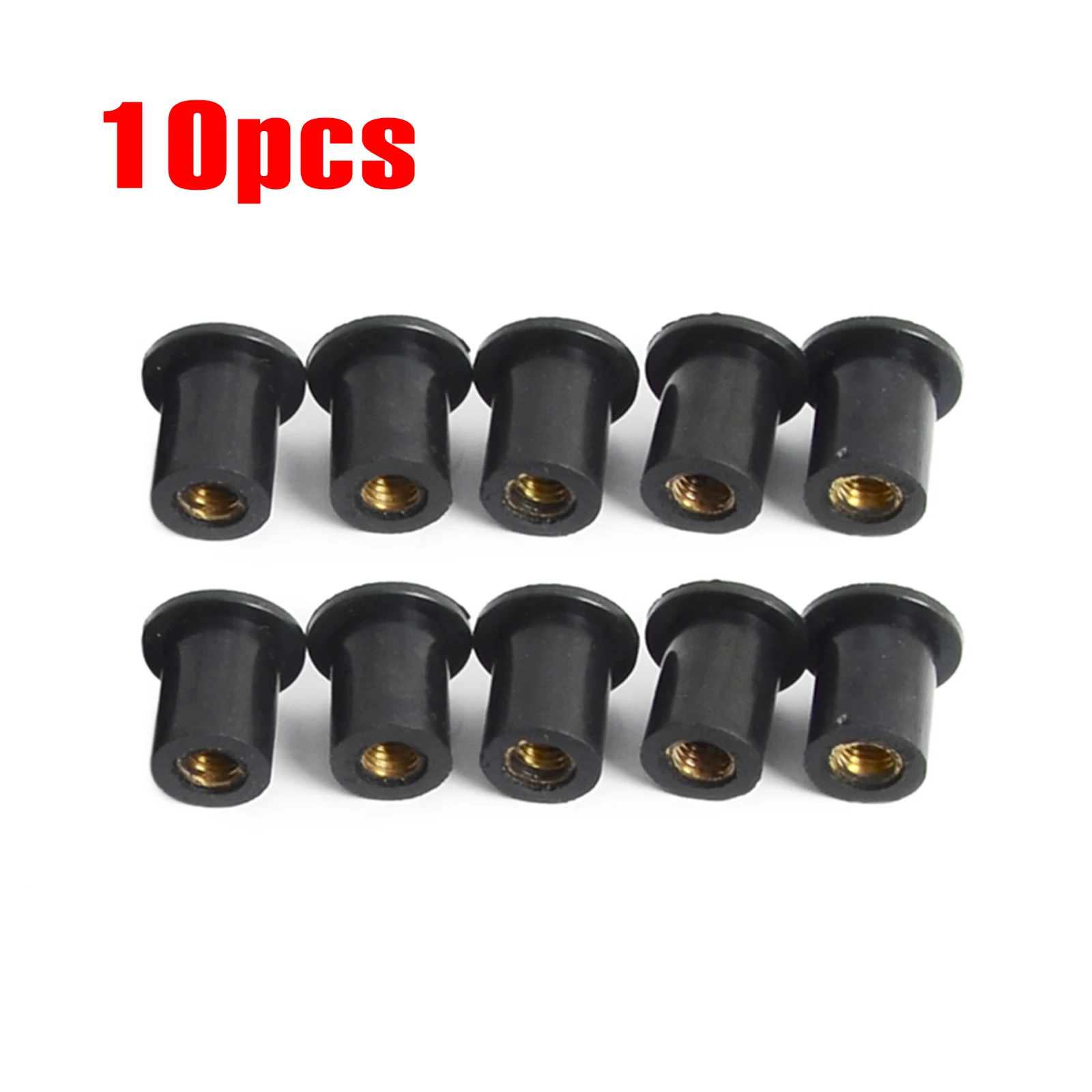 

M5 10 Pieces Rubber Grommet Rubber Well Nut Metric Windscreen Nuts For Suzuki Hayabusa GSXR1300 GSX-R1000 GSX-R750 GSX-R600