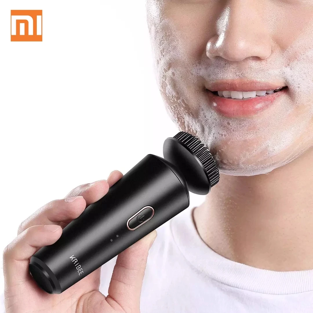 

Xiaomi Youpin Kribee Men's Clean Electric Cleansing Device Black Pure Spin Power Technology Deep Cleansing Hard Core Oil Control