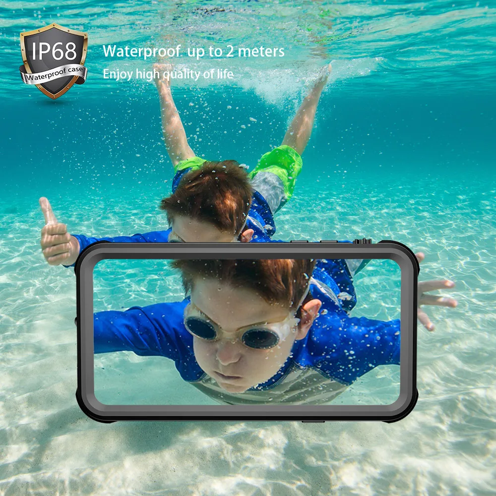 IP68 Водонепроницаемый чехол для iPhone SE X XS ударопрочный 7 8 6 Plus Дайвинг Плавание