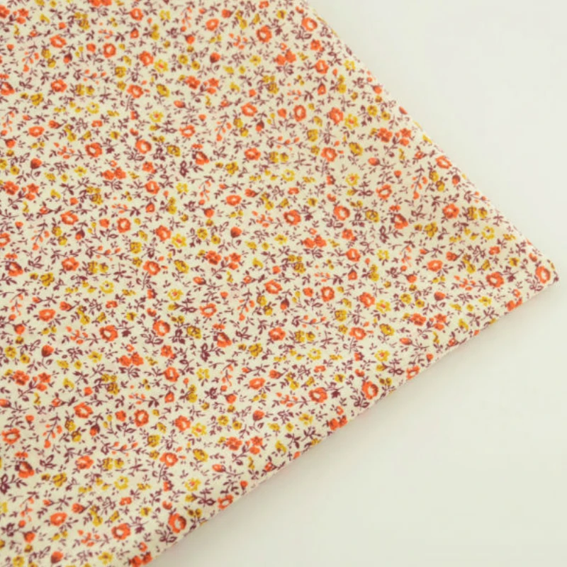 Classical Flowers Design 100% Cotton Fabric Sewing Tissue Textiles Tilda Doll Cloth Patchwork Scrapbooking Beginner's Practice|fabric cloth