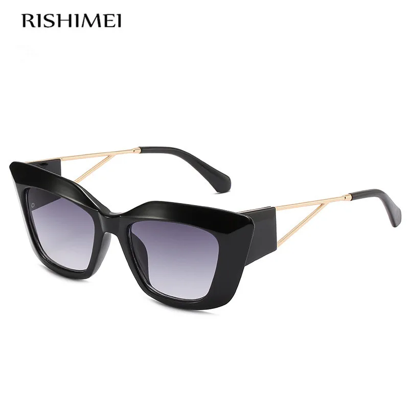 Солнцезащитные очки кошачий глаз в европейском и американском стиле с большой