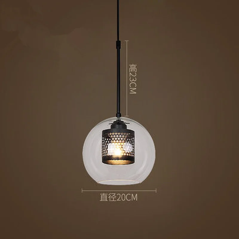 

American Loft Industrial Wind Kitchen Dining & Bar Pendant Light E27 Retro Lamp Living Room Study Bedroom Lighting Fixture Avize