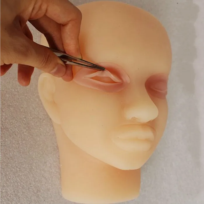 Double-fold Eyelids Surgery Micro Plastic Injection Double Eyelid Suture Training with Thread Embedding |