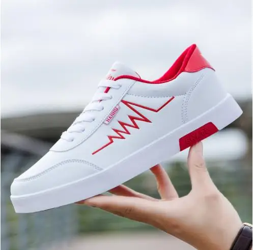 2019 очень хорошее качество весенние белые туфли мужская повседневная обувь