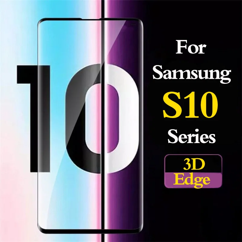 3D закаленное стекло для samsung galaxy s10 plus lite s10e s10plus s10lite чехол Защитная пленка glas HD |