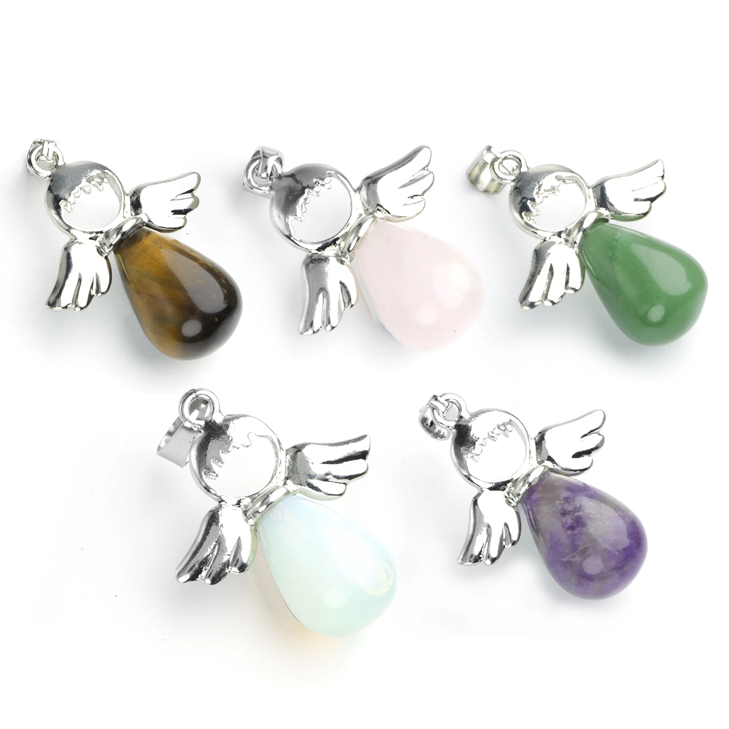 Толстовка с капюшоном надписью Angel и принтом крылышки ожерелье лечебная подвеска