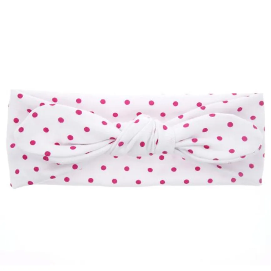 Детская мягкая и удобная эластичная повязка на голову с кроличьими ушками