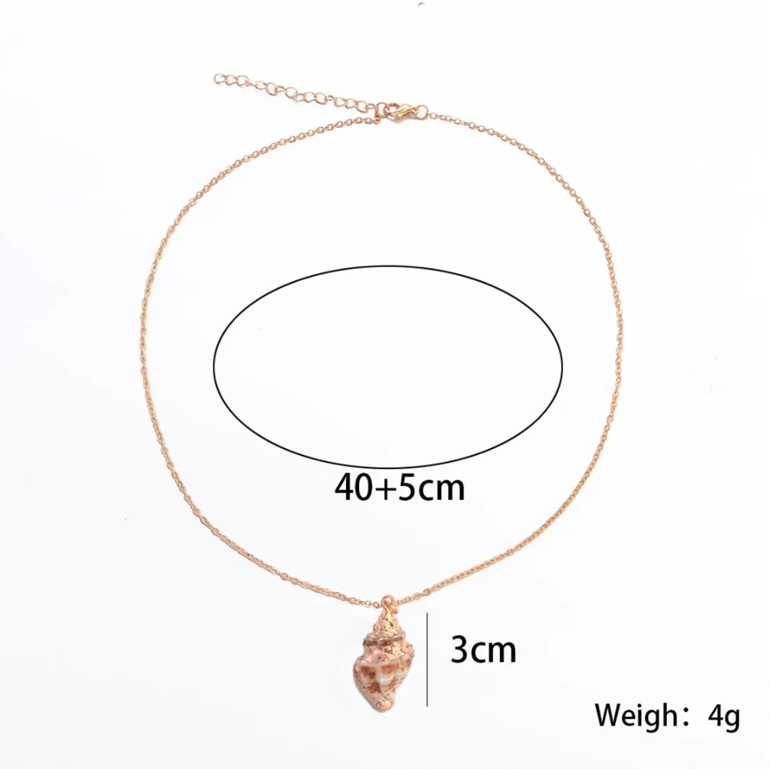 Ожерелье с подвеской из натуральных ракушек длинное ожерелье морской раковины