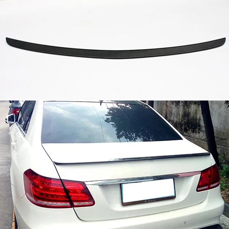 Матовый карбоновый спойлер W212 E63 E200 для багажника Mercedes Benz 2014 ~ 2016|wing cars|for carcar matt |