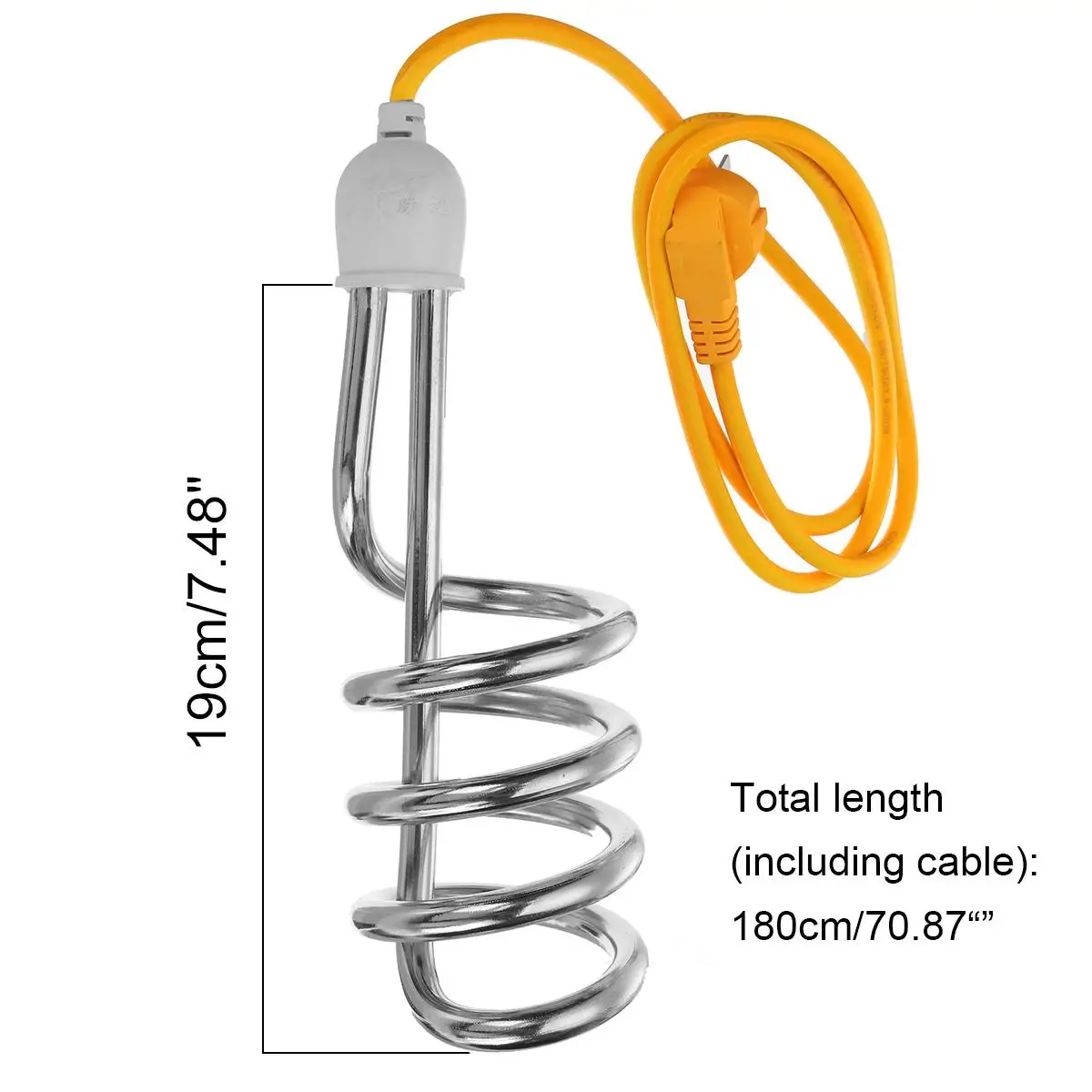 

3500W Portable Immersion Electric Water Heater Boiler Heating Element Can Be Used Travel Bathroom Bathtub Swimming Pool 220V