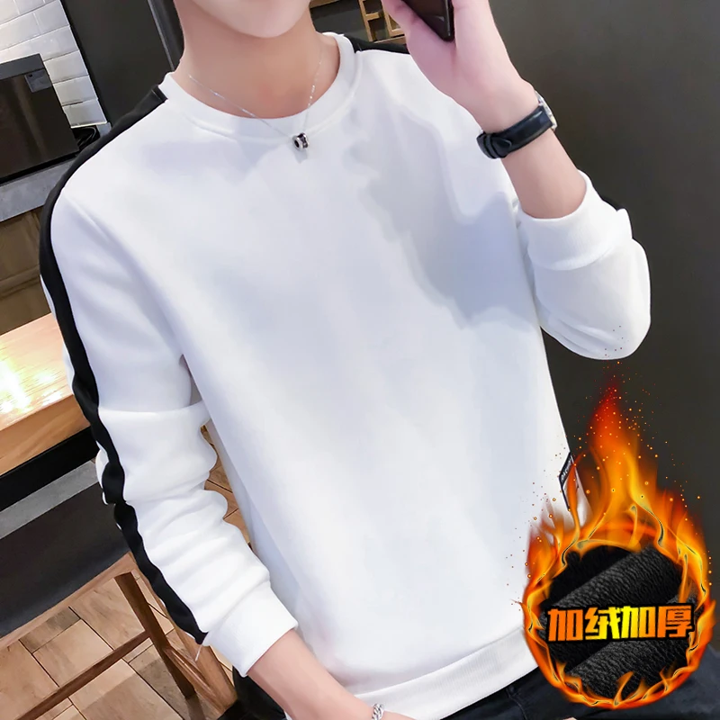 

Winter New Add Hair Thickening Leisure Fleece Male Young Students Coat