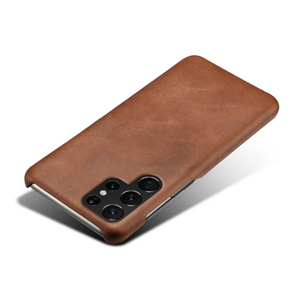 

Luxury Vegan PU Leather Cover For Samsung Galaxy S22 Ultra S22Pro S22+ Funda Wearable Slim Coque For Galaxy S22 Pro Plus Case