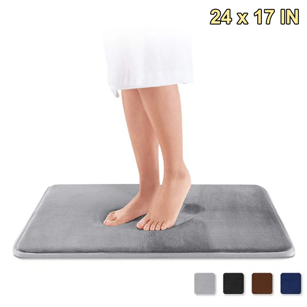 

Bath Mat Bathroom Carpet Water Absorption Rug Shaggy Memory Foam Bathroom Mat kitchen Floor bathroom rugs and mat set shower mat