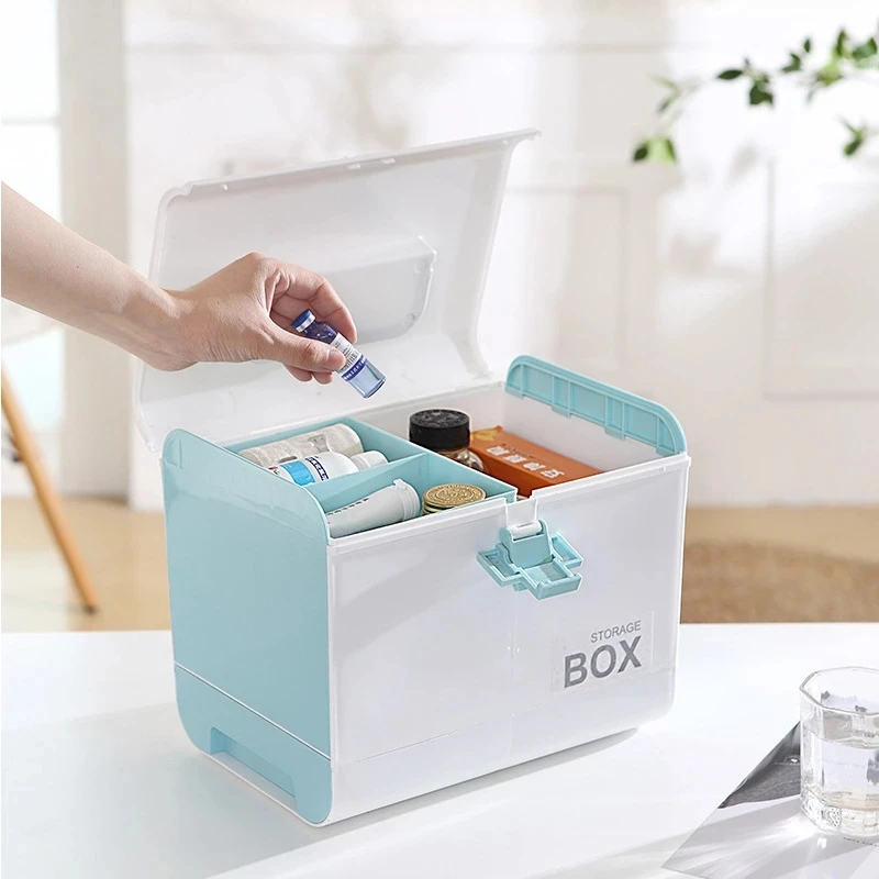 

Multifunctional Household Medicine Box, Portable Medical Box, Plastic Drawer Type Medicine Storage Box, Storage Box