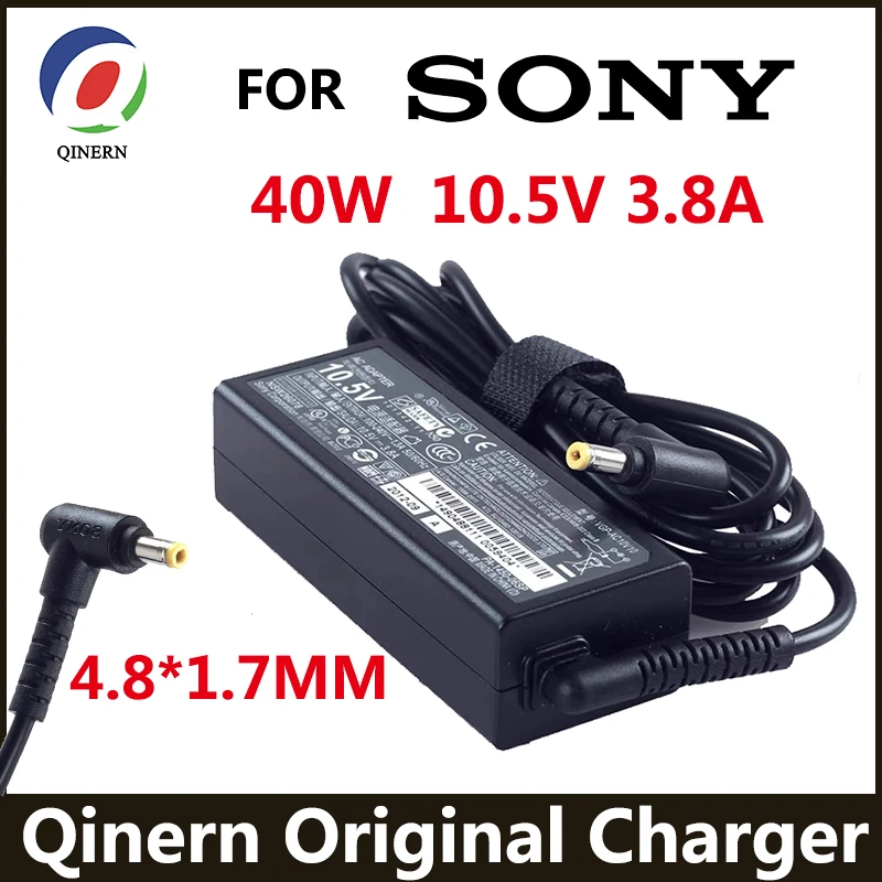 Оригинальный 10 5 V 3.8A 40W адаптер для ноутбука Зарядное устройство Sony Vaio Pro 11 13 DUO11 DUO13
