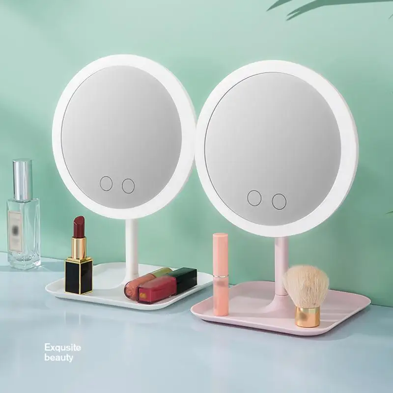 

Makeup Mirror With Led Light Dressing Table Mirror Adjustable Take Photo Fill Light Mirrors Beauty Cosmetic Vanity Table Lamp