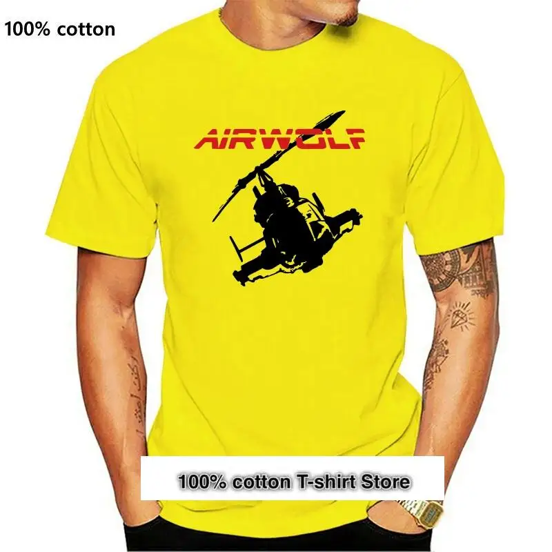 

Camiseta de Airwolf para hombre, camisa Retro clásica de los 80 para programa de Tv, piloto, de moda