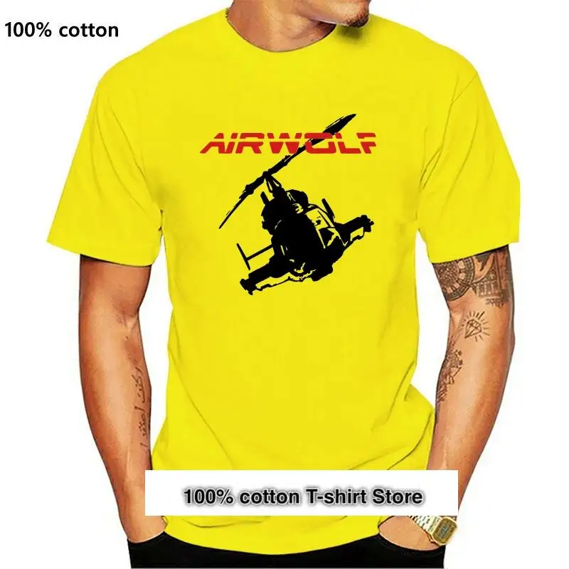 Camiseta de Airwolf para hombre camisa Retro clásica los 80 программатор Tv Pilot moda | Мужская одежда