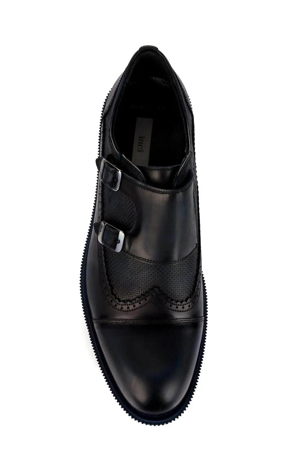 Мужские туфли из натуральной кожи с жемчугом темно-синие 120130001079 | Обувь