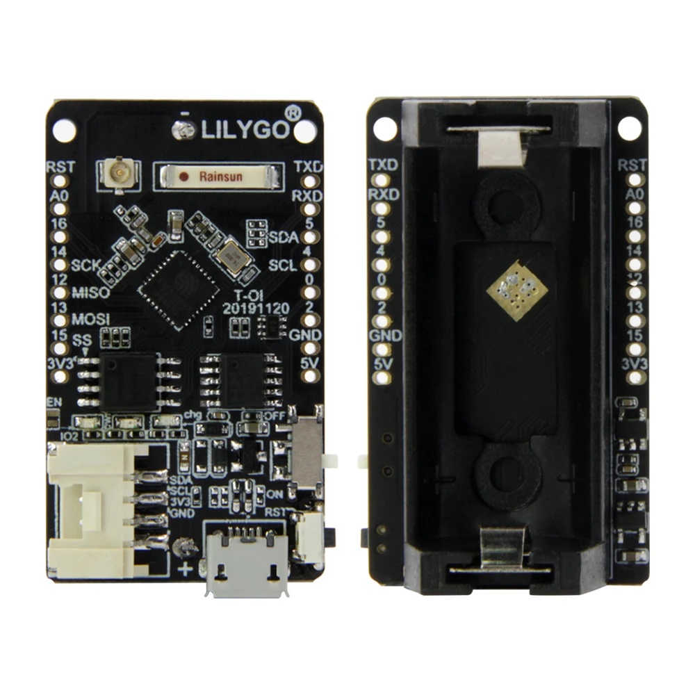 LILYGO®TTGO T OI ESP8266 чип Перезаряжаемые 16340 Батарея держатель совместим с мини D1