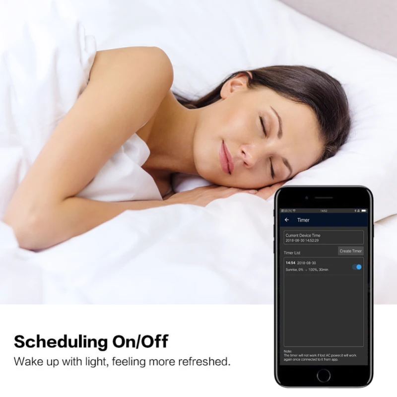 

Smart Light Bulb 5W WIFI RGB lamp E27 Work with Alexa/Google Home RGB+White Dimmable Timer Function Magic lampada easy install