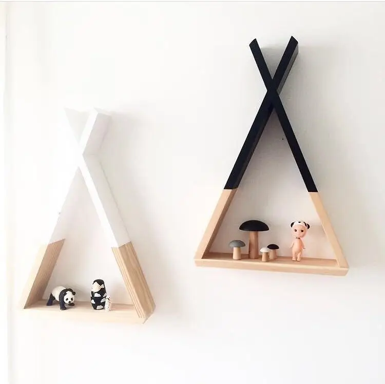 Полка для хранения детской комнаты настенная подвесная доска домашний декор