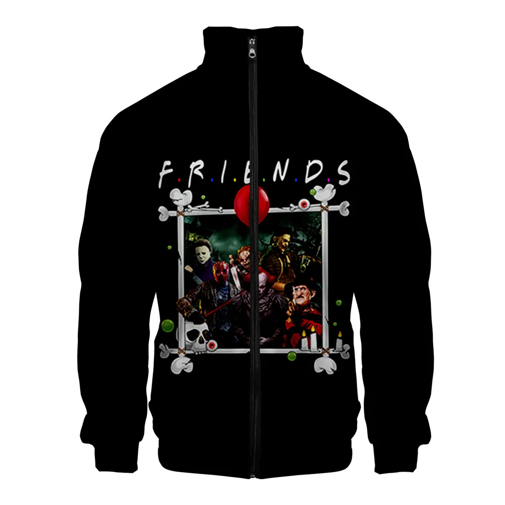 

Friends 3D Printed Stand Collar Zipper Jacket Fashion Women/Men Hot Sale 2019 Fashion Trendy Streetwear Clothes