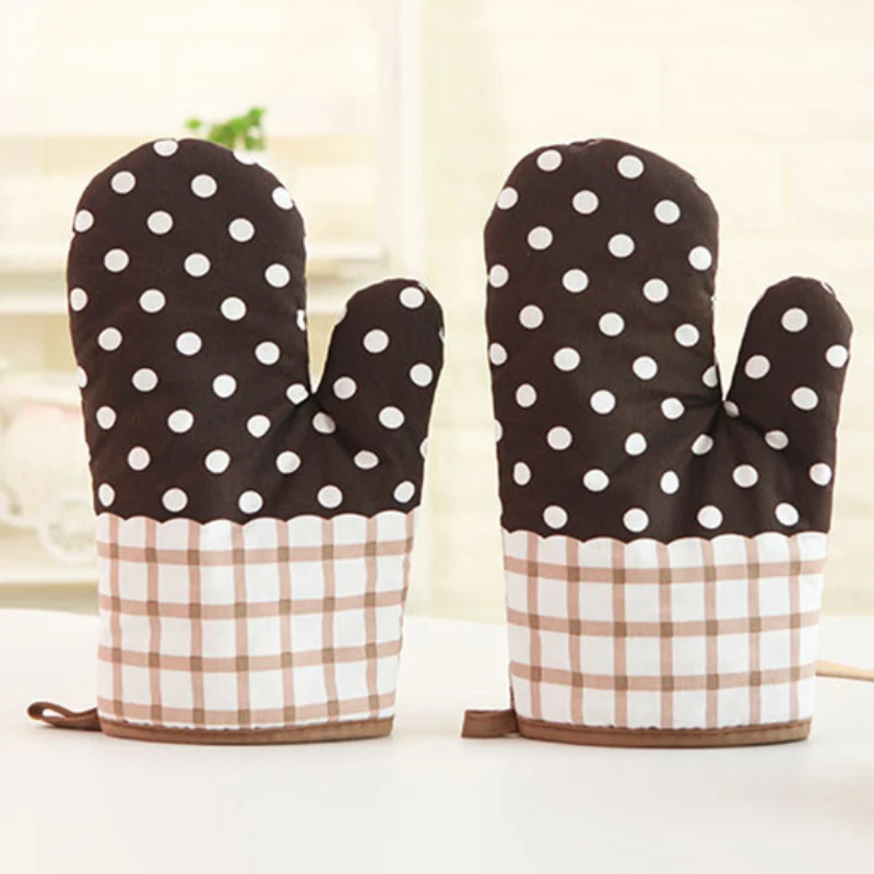 1 шт. хлопковые перчатки для духовки термостойкие микроволновой печи кухонные