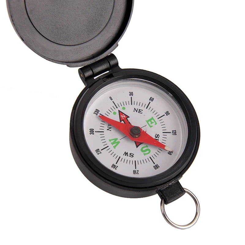 Мини Компас портативный складной объектив Военный компас черный для наружного