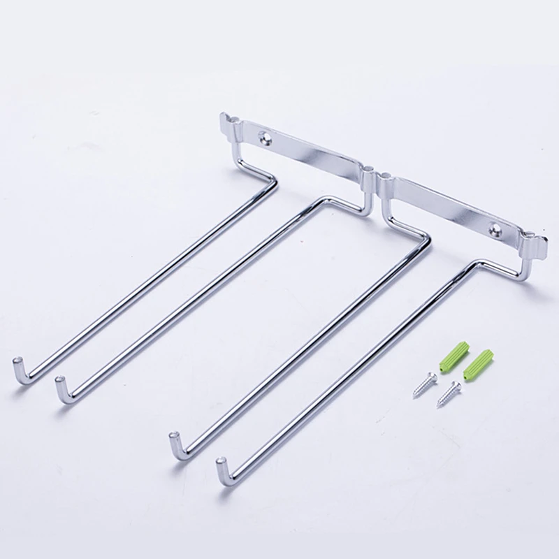 1 шт. креативный настенный кухонный двухрядный держатель для Винных Бокалов