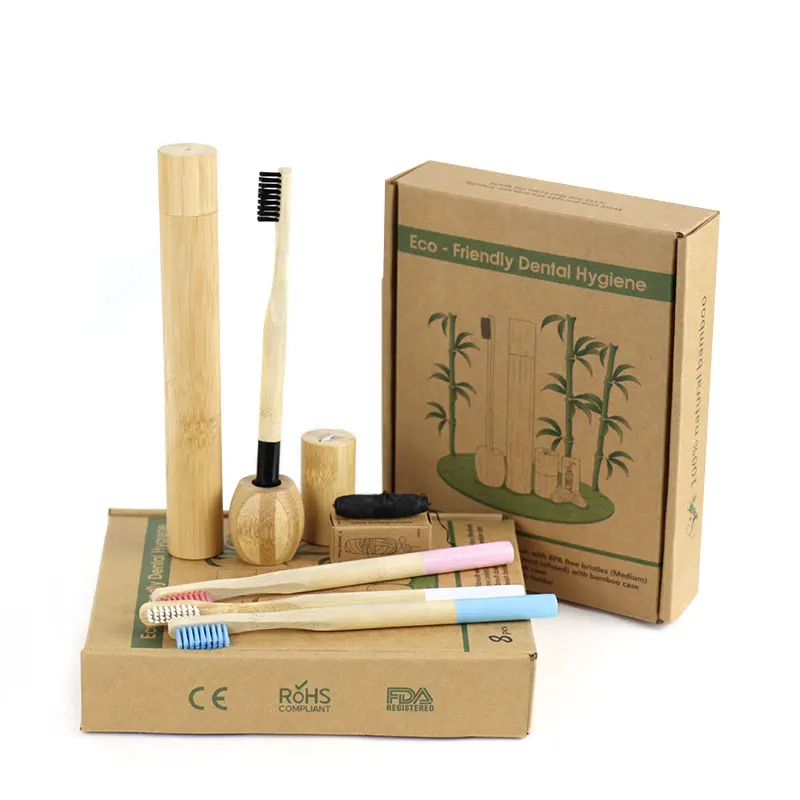 

Набор для путешествий из бамбука, 8 шт.