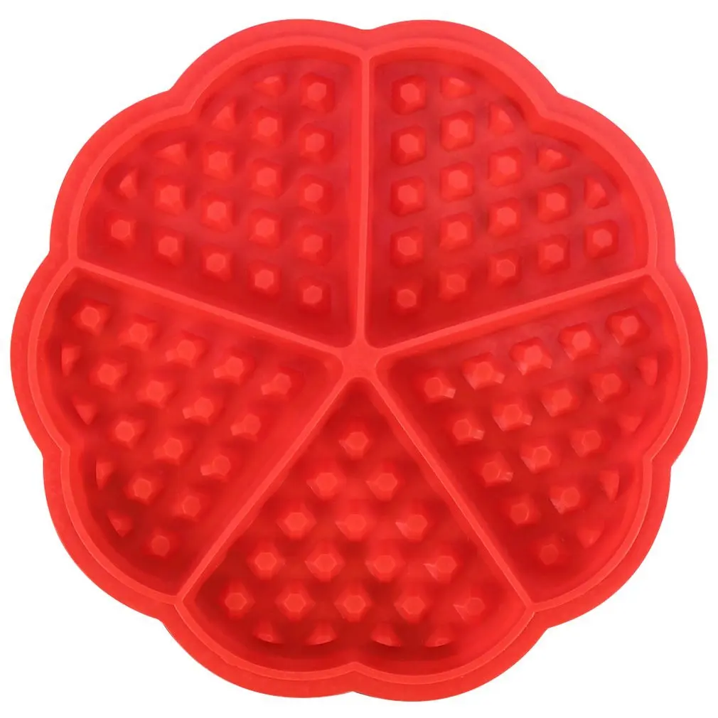 DIY High-temperature Baking Heart Shape Silicone Waffle Mold Cake Mould Non-stick Kitchen Bakeware Cooking Tool | Дом и сад