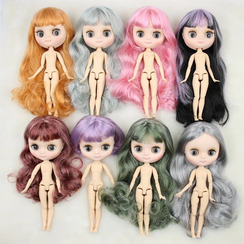Кукла Middie blyth, Обнаженная, 20 см, шарнирное тело, матовое лицо с макияжем, серые глаза, мягкие волосы, сделай сам, игрушки, подарок с жестами