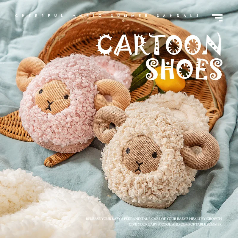 Children Cotton Shoes Winter Anti-slip Warm Cartoon Baby house Slippers