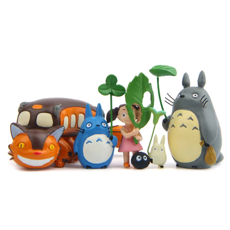 Мини-фигурки из аниме Мой сосед игрушечные модели для малышей Studio Ghibli Totoros кошка с
