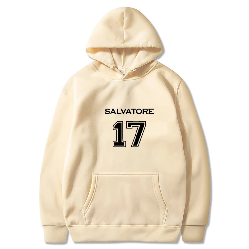 

Salvatore 17 Vampire Diaries Mystic Falls Timberwolves Hoody Sweatshirts Print Salvatore 17 Mens Popular Clothing Casual Clothes