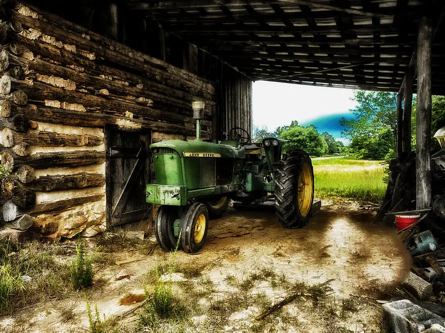 

JMINE Div 5D farm Tractor Full Diamond Painting cross stitch kits art High Quality Scenic 3D paint by diamonds