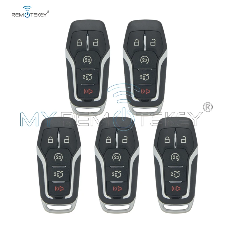Remtekey 5 шт. смарт-чехол для ключей 5 кнопок 164-R7989 для Ford Edge Explorer Fusion M3N-A2C31243300 корпус дистанционного ключа