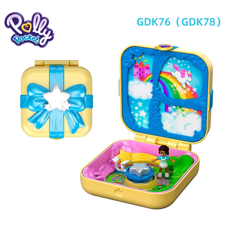 GDK78 Mattel Polly карманная кукла скрытый мир мини-сцена для девочек, домашние игрушки для детей, Русалочка, детские игрушки, куклы для новорожденных - Цвет: GDK78