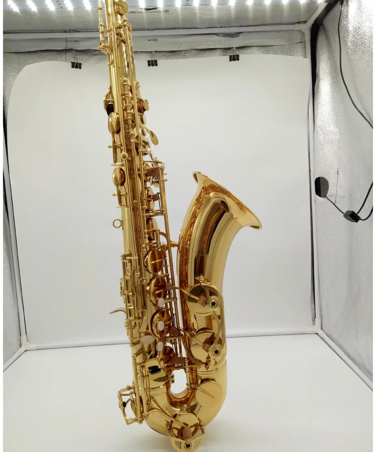 Новый тенор-саксофон MFC 475 Золотой лаковый чехол Sax тенор Лигатура мундштука