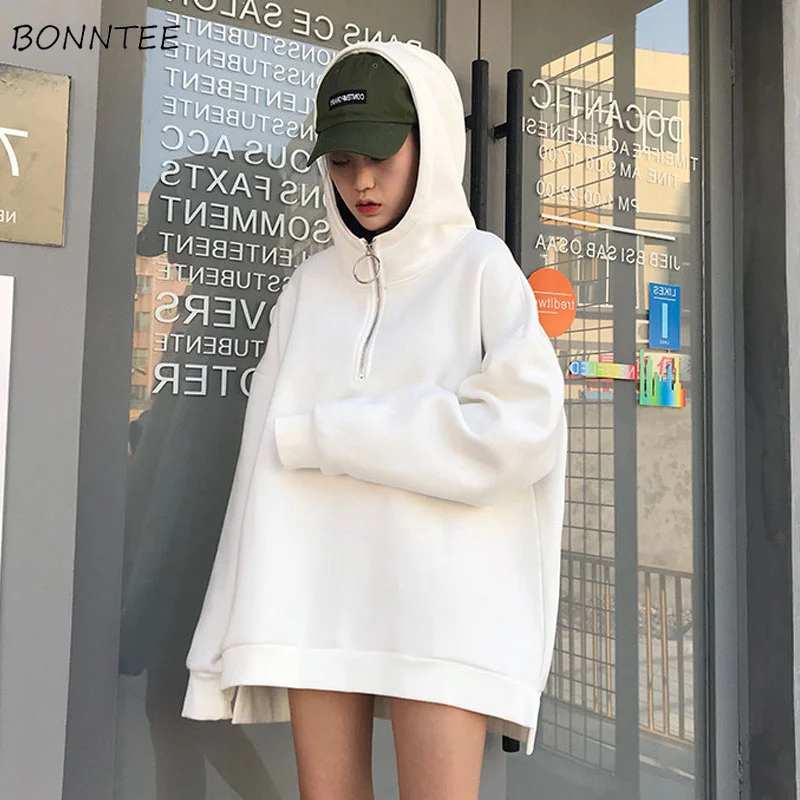 Толстовка Женская зимняя элегантная теплая с длинным рукавом и капюшоном