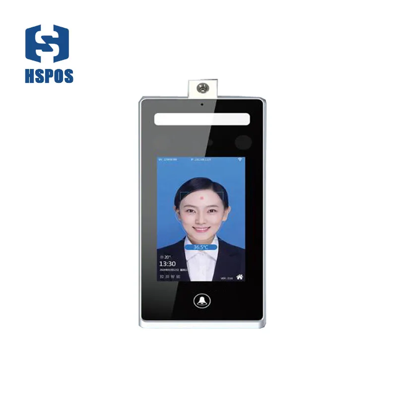 4 3 дюйма распознавание лица измерение температуры терминал машина с высокой