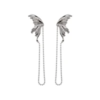 yangliujia long the butterfly earrings hip hop punk fashion personality tassel earrings ms girl jewelry gifts 2021