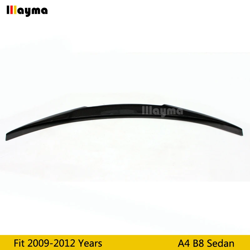 Стильный спойлер M4 для заднего багажника из углеродного волокна Audi A4 B8 2009 2010 2011 2012